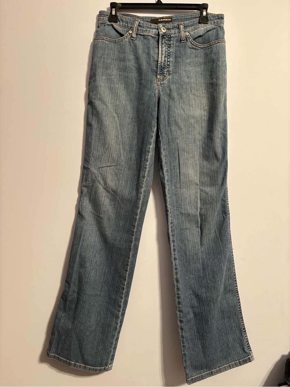 Cambio jeans  Blue Womens Straight-Leg Jeans